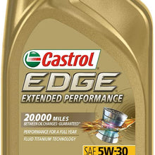 Castrol 03084C Edge 5W-30 Advanced Full Synthetic Motor Oil, 5 Quart