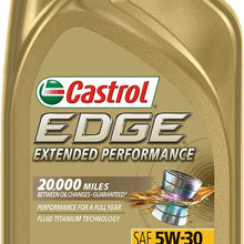 Castrol 03084C Edge 5W-30 Advanced Full Synthetic Motor Oil, 5 Quart