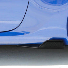 iJDMTOY Left/Right Black Carbon Fiber PP Universal Rear Side Skirt Winglets Diffusers Compatible With Car Truck SUV