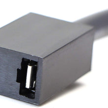 iJDMTOY (2) 9006 (M) To H7 (F) Adapters Connectors Wires, Good For Headlight or Fog Lights Conversion or Retrofit, etc
