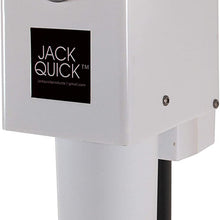 Quick Products JQ-3500W Power A-Frame Electric Tongue Jack - 3,650 lbs. Lift Capacity, White