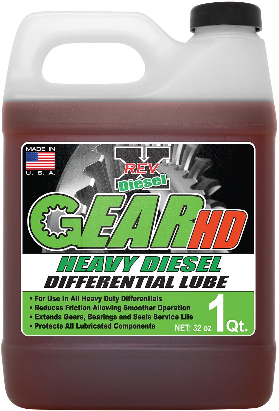 REV X Gear HD 85w140 GL5 Differential Fluid - 32 fl. oz.