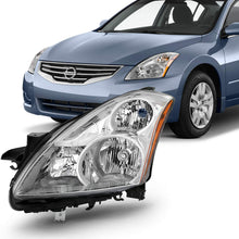 Fits 2010 2011 2012 Altima 4Door Sedan [Halogen Models] Chrome Headlights Headlamp Left Driver + Right Passenger Pair