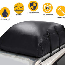 Sailnovo Waterproof Rooftop Cargo Carrier PRO, 20 Cubic Feet Heavy Duty Roof Top Luggage Storage Bag, with 10 Reinforced Straps + Carrying Bag - Perfect for Car, Truck, SUV with/Without Rack
