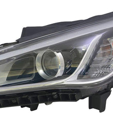 CPP PTM HY2502184 NSF Left Headlamp Assembly Composite for 15-17 Hyundai Sonata