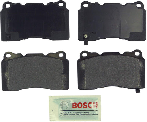 Bosch BE1001 Blue Disc Brake Pad Set for Select Buick, Cadillac, Chevrolet, DeTomaso, Dodge, Ford, Hyundai, Mitsubishi, Pontiac, Saab, Subaru, Tesla, Volvo - FRONT