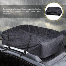 INTEY Bag Rooftop Cargo Carrier Waterproof Car Roof Storage, Black