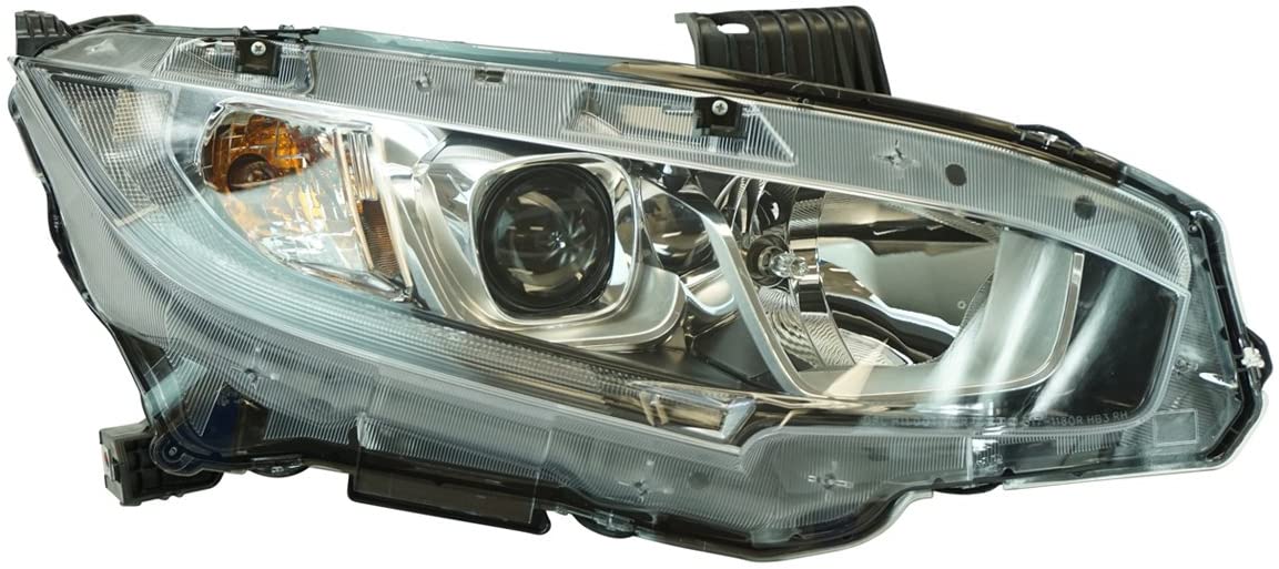 Halogen Headlight Lamp RH RF Passenger Side for Honda Civic Brand