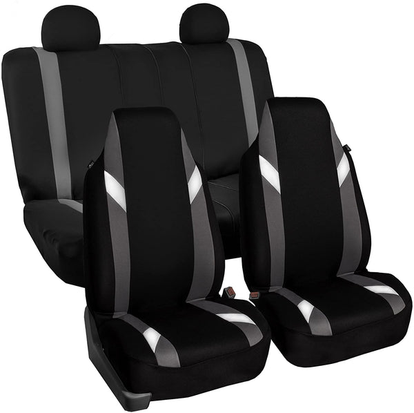 FH Group FB133114 Supreme Modernistic Seat Covers (Purple) Full Set - Universal Fit for Cars, Trucks & SUVs