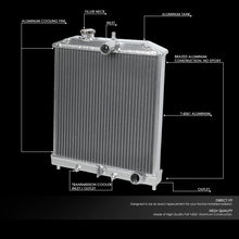 Replacement for Honda Civic/Del Sol MT Manual Lightweight Full Aluminum Core 32mm Radiator