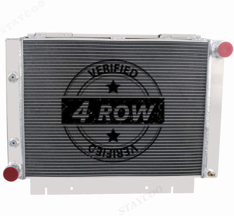 CoolingSky 4 Row Full Aluminum Radiator for 1960-1963 Ford Galaxie,Galaxie 500,Multiple L6 V8 Models