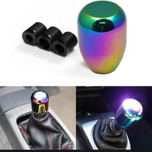 ICBEAMER 1 pc Neo Chrome Mini Racing Drift Shape Bar Stick Shift Knob Fit All Manual Transmission Vehicle