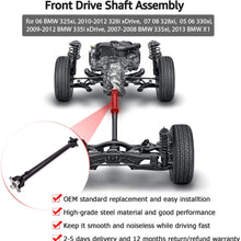 Nifeida 26207629987 Front Drive Shaft Replacement for BMW E90 3Series 325xi 328xi 330xi 335xi 328i 335i xDrive X1 2005-2013 AWD 2.0L 3.0L l4 l6 936-310 Prop Propeller Shaft Assembly OEM (73.8cm/19")