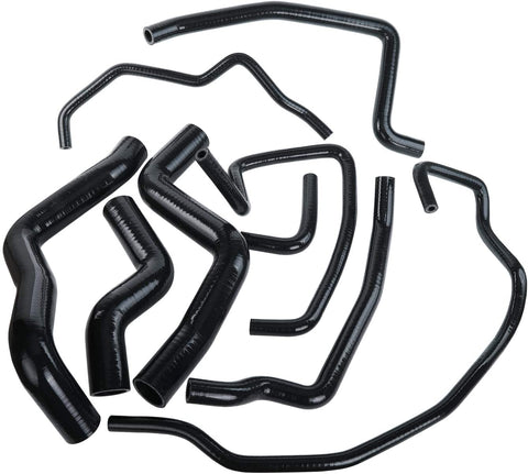 Replacement Radiator Coolant & Heater Pure Silicone Hose Kit Fit for 2003-2012 Mazda RX8 SE3P 13B MSP, Wall Thickness 0.18