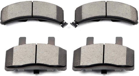 Brake Pads,ECCPP 4pcs Front Ceramic Brake Pads Kit fit for Cadillac Escalade Chevy C1500 Suburban C2500 Express Suburban K2500 Tahoe Dodge Ram 1500 GMC C1500 Suburban C2500 Suburban K2500 Savana