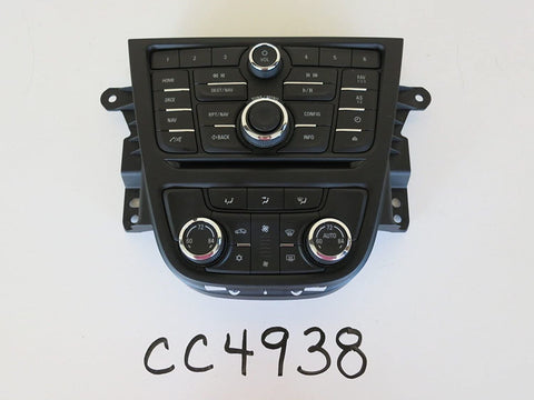 Buick 13 14 15 Encore Audio Control Panel Temp Climate Unit A/C Heater OEM CC4938
