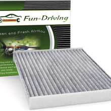 FUN-DRIVING Macrofiber Cabin Air Filter,Microfilter,Long-Fiber,Replacement for 64119237554/64119237555