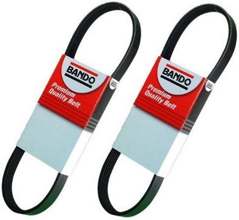 BANDO 5PK1110 BANDO 3PK750 OEM Quality Accessory Drive Serpentine Belt SET(Two Piece) FITS Toyota Camry Four cylinder 1992-2001 with BOTH Air Conditioning and Power steering