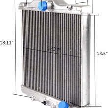 Compatible For HONDA CIVIC EK EG D15 D16 1992 1993 1994 1995 1996 1997 1998 1999 2000 Aluminum Performance Radiator Replacement 3 Row 52mm + 12" Radiator Cooling Fan