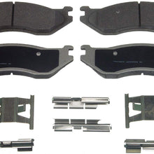 Wagner ThermoQuiet MX966B Semi-Metallic Disc Pad Set With Installation Hardware, Front