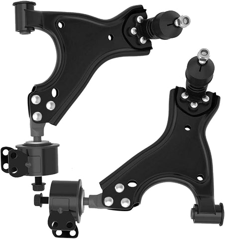 Detroit Axle - Pair (2) Front Lower Control Arm and Ball Joint Assembly for Buick Enclave Chevy Traverse GMC Acadia Saturn Outlook