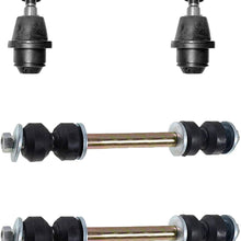 Detroit Axle - 4pc Front Lower Ball Joints, Sway Bar End Links for Cadillac Chevy GMC Models - See Fitment