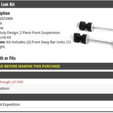 Front Sway Bar Link Kit - 2 Piece - Compatible with 1997-2002 Ford Expedition (Up To 2/17/2002)