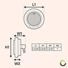 8pc 2" Red Round Trailer LED Marker Lights [DOT Approved] [Reflector Lens][10 LED] [Grommet] [Flush-Mount] [Waterproof IP67] Marker Lights for Trailer Truck