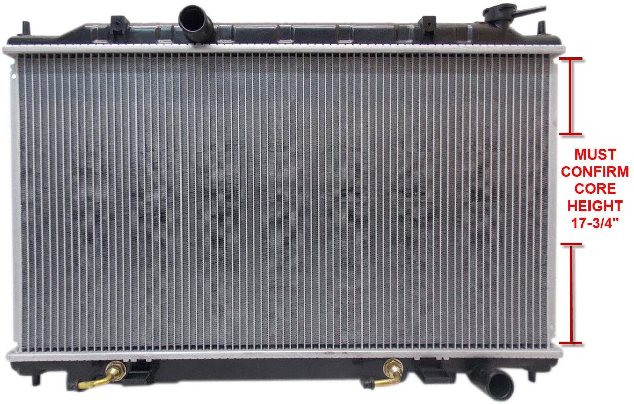Sunbelt Radiator For 2007-2008 Nissan Maxima 3.5L V6 13005 Must Confirm Core Height is 17-3/4