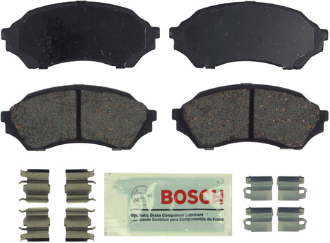 Bosch BE798H Blue Disc Brake Pad Set with Hardware for 1999-02 Mazda Protégé - FRONT