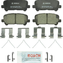 Bosch BC1585 QuietCast Premium Ceramic Disc Brake Pad Set For 2012-2015 Honda Pilot; Rear