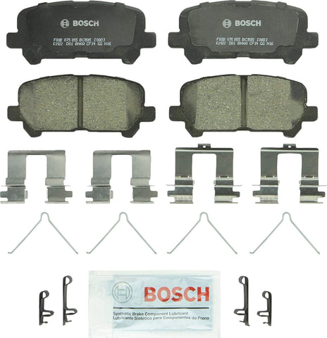 Bosch BC1585 QuietCast Premium Ceramic Disc Brake Pad Set For 2012-2015 Honda Pilot; Rear