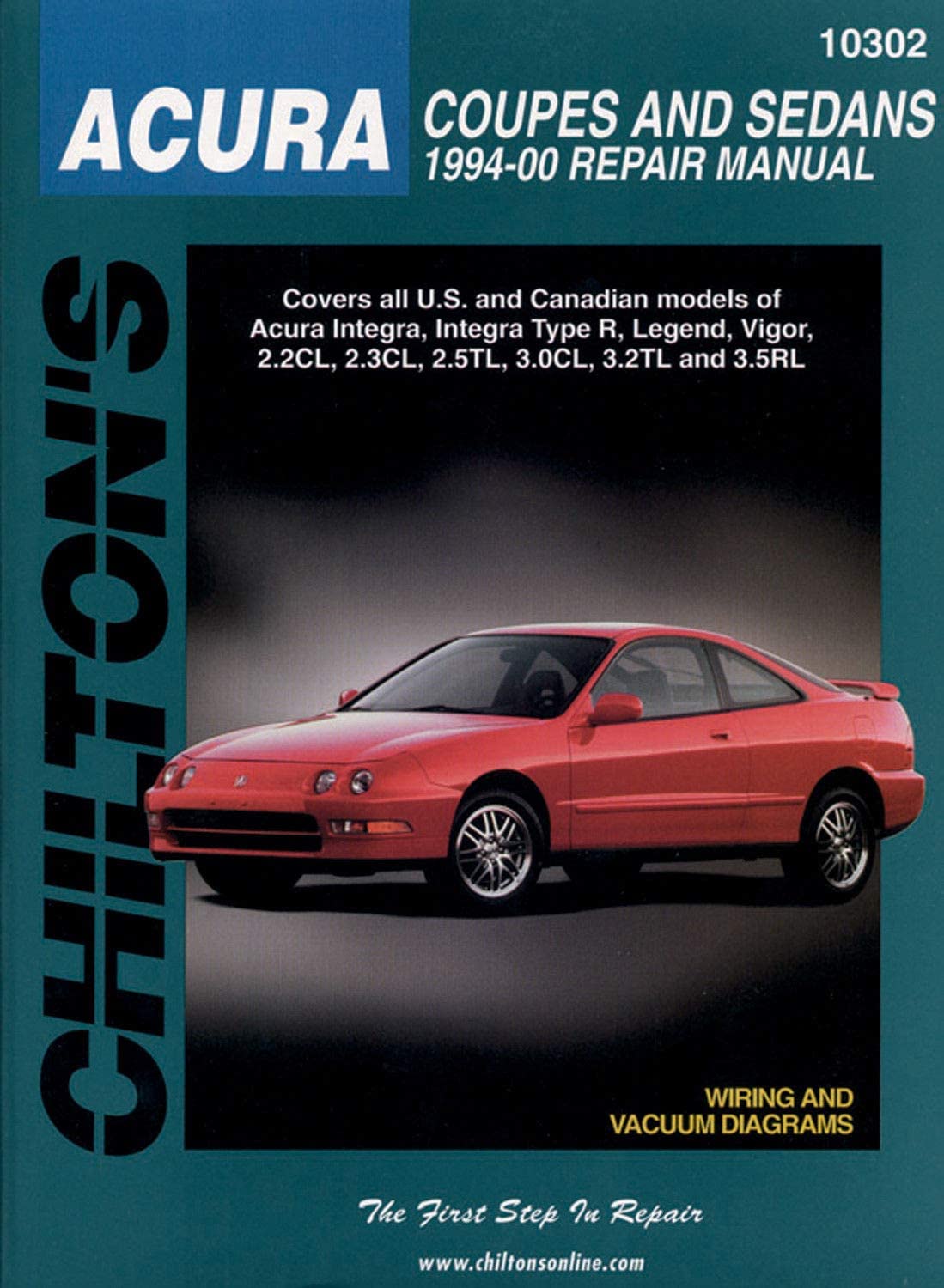 Chilton Acura Coupes and Sedans 1994-2000 Repair Manual (10302)