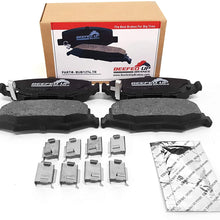 Beefed Up Brakes Trail Rated Rear Ceramic Brake Pad Kit w/hardware and grease Compatible with 2007-2018 Jeep Wrangler JK/JKU