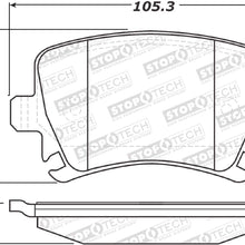 StopTech 308.11081 Street Brake Pad, 5 Pack