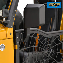 EAG Tubular Spyder Web Door with Side View Mirror Fit for 07-18 Jeep Wrangler JK 4 Door Only