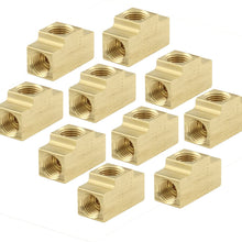Allstar ALL50136-20 Brass 3/16" Inverted Flare Female Tee Brake Line Adapter Fitting, (Pack of 20)