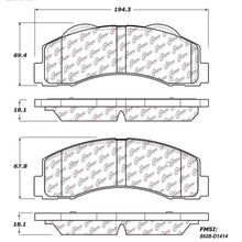 Centric (105.14140) Posi Quiet Brake Pad, Ceramic