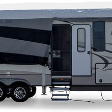 Camco ULTRAGuard Supreme RV Cover-Extremely Durable Design Fits Fifth Wheel Trailers 25' -28', Weatherproof with UV Protection and Dupont Tyvek Top (56144)