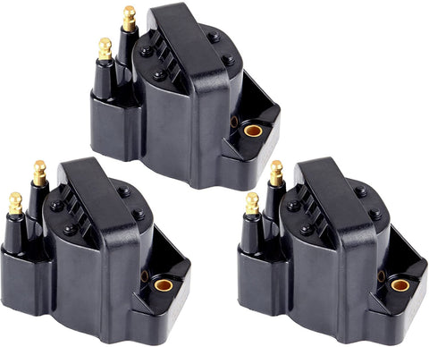 ECCPP Portable Spare Car Ignition Coils Compatible with Buick/Cadillac/Chevy/GMC/Isuzu/Oldsmobile/Pontiac 1986-2009 Replacement for C1316 D545 for Travel, Transportation and Repair (Pack of 3)