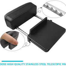 LFOTPP Armrest Box Protector Extender, Car Center Console Armrest Extender, Adjustable Height Comfort Pads,Auto Accessories Universal Fit for All Car Models (Black with White Line)