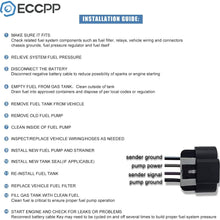 ECCPP Electric Fuel Pump Module Assembly w/Sending Unit Replacement for 1998 Ford Ranger L4-2.5L E2207S