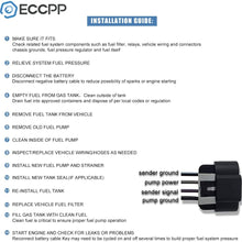 ECCPP Electric Fuel Pump Module Assembly w/Sending Unit Replacement for Saturn Ion Chevrolet Chevy Cobalt Pontiac Pursuit 2003 2004 2005 I4 2.2L E3590M