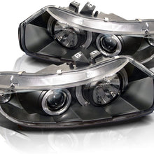 Spyder Auto LED Halo Projector Headlights Black/Clear (Black/Clear)