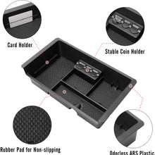 Seven Sparta Center Console Organizer for 2015-2018 Chevy/Chevrolet Tahoe Suburban Silverado GMC Sierra Yukon ABS Tray Armrest Box Secondary Storage Full Console w/Bucket Seats ONLY (Black)