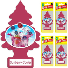 Little Trees auto air freshener, Sunberry Cooler, 6-Packs (4 Count)
