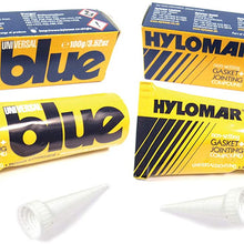 Set of 2 Valco Hylomar 71283 RTC3347 Universal Blue Gasket Sealer with Nozzle - 100g Tube