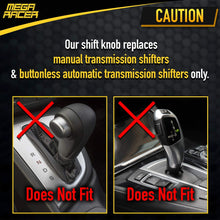 Mega Racer Blue Aluminum Shift Knob for Buttonless Automatic and 4, 5 and 6 Speed Manual Transmission Vehicles