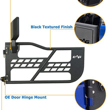 EAG Safari Tubular Door with Side View Mirror Fit for 07-18 Jeep Wrangler JK 2 Door Only