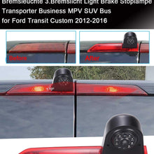 Car Third Roof Top Mount Brake Lamp Camera Brake Light Parking Camera Reverse Rear View Backup Camera for Ford Transit Custom 2012-2016